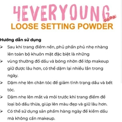Phấn phủ bột Horus 4Everyoung Loose Setting Powder siêu mịn giữ lớp makeup bền màu , lâu trôi 7g