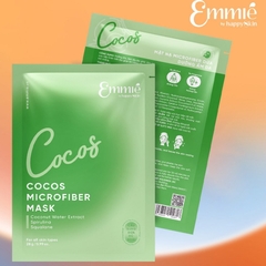 Mặt nạ Emmie by Happy Skin Microfiber 28g - lẻ miếng mặt nạ dừa emmié mask giấy dịu da chính hãng