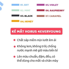 Bút kẻ mắt Horus 4Everyoung Colorful Gel Eyeliner makeup không lem trôi và giữ màu chính hãng 0.1g