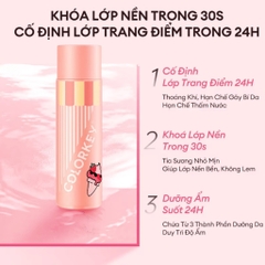 Xịt khóa Makeup COLORKEY phiên bản Ice Cream 100ml - xịt khóa nền color key cố định lớp trang điểm