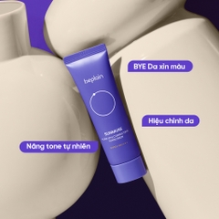Kem chống nắng Beplain Sunmuse vật lý lai hóa học nâng tone & kiềm dầu Matte mịn lì SPF50+ 10ml/50ml