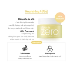 Sáp tẩy trang dưỡng ẩm, sạch sâu cho da khô Banila Co Clean It Zero Cleansing Balm Nourishing 100ml