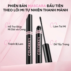 Mascara COLORKEY hỗ trợ cong mi dài và tơi tạo cảm giác tự nhiên - chuốt mi color key không lem trôi