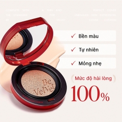 Phấn nước cushion Espoir Be Velvet Cover Cushion SPF42+ PA++ 13g (Tặng Lõi Refill+Phấn phủ mini 3gr)
