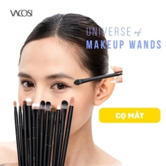 Cọ tán phấn mắt Vacosi Full Blender Brush E16 - cọ phấn mắt đầu bầu nhọn Hàn Quốc chính hãng