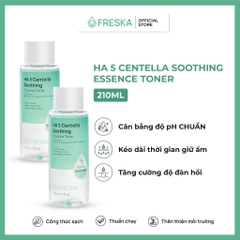 Nước hoa hồng chiết xuất rau má Freska HA 5 Centella Soothing Essence Toner cáp ẩm làm mềm da  210ml