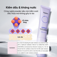 Kem chống nắng Beplain Sunmuse vật lý lai hóa học nâng tone & kiềm dầu Matte mịn lì SPF50+ 10ml/50ml