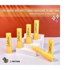 Son dưỡng môi Pretty Skin Choc Choc Natural Lip Balm - son dưỡng môi Hàn Quốc đào - mật ong 4.5g