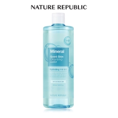Nước tẩy trang da dầu mụn Nature Republic Good Skin Cleansing Water AHA - Mineral 500ml chính hãng