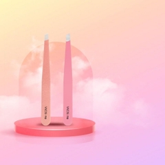 Nhíp đầu bằng Hàn Quốc Vacosi Pro Tweezers T10-1 màu hồng & T10-2 màu vàng hồng