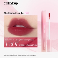 Son kem lì COLORKEY Soft Matte Water Tint 1.8g - son môi trang điểm môi mờ ướt không dính color key