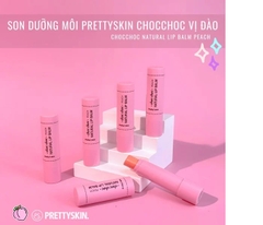 Son dưỡng môi Pretty Skin Choc Choc Natural Lip Balm - son dưỡng môi Hàn Quốc đào - mật ong 4.5g