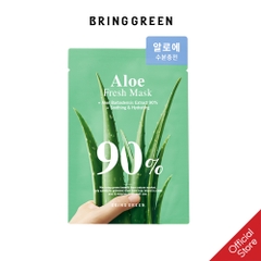 1 miếng Mặt nạ BRING GREEN Aloe 90% Fresh Mask