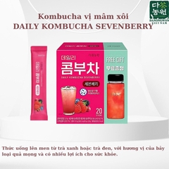 Trà kombucha hàn vị mâm xôi