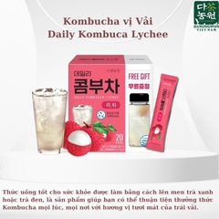 Trà kombucha hàn vị vải