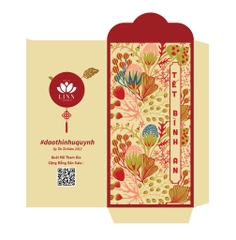 Túi 5 bao lì xì Tết Bình An