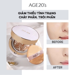 Phấn nền kim cương Age 20s Essence Cover Pact Diamond Original SPF 50+PA +++ Chính hãng age20 12.5g