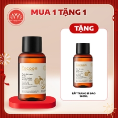(Không vỏ) Nước tẩy trang bí đao Cocoon Winter Melon Micellar Water 140ml - 500ml mua 1 tặng 1 chính hãng