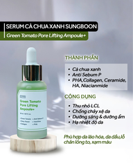 Serum cà chua xanh Green Tomato Pore Lifting Ampoule Sungboon 30ml