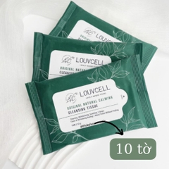 Khăn ướt tẩy trang dưỡng ẩm dịu nhẹ cho da Louv Cell Original Natural Calming Cleansing Tissue 10 tờ