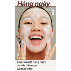 Minisize 15g - Sữa rửa mặt se khít lỗ chân lông Innisfree tro núi lửa Volcanic Pore Cleansing Foam