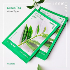 Mặt nạ Innisfree Green Tea Energy Mask 22ml - 1 miếng mặt nạ giấy innisfree trà xanh lành tính
