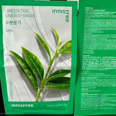 Mặt nạ Innisfree Green Tea Energy Mask 22ml - 1 miếng mặt nạ giấy innisfree trà xanh lành tính