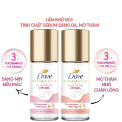 Lăn khử mùi Dove dưỡng nách giảm thâm sáng da - Lăn nách dove ngăn mùi sáng da Collagen Vitamin C E