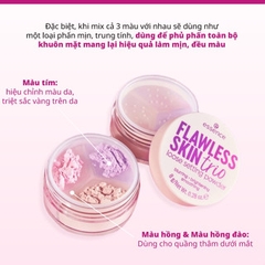 Phấn phủ bột 3 trong 1 Essence Flawless Skin Trio Loose Setting Powder 10 lâu trôi & đều màu da (8g)