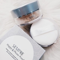 Phấn phủ bột Geo Sempre Happy & Please Powder - phấn bột kiềm dầu , mỏng mịn Hàn Quốc chính hãng 25g
