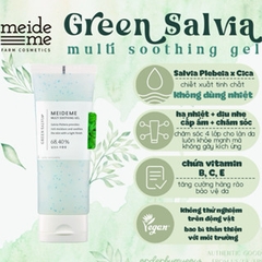 Kem dưỡng ẩm thuần chay Meideme chiết xuất Green Salvia Soothing Gel Moisturizer phục hồi da 70ml
