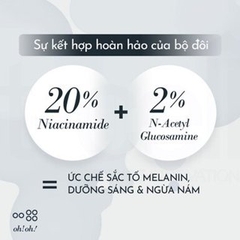 Serum oh! oh! Niacinamide 20% - tinh chất dưỡng sáng da - ohoh Skin Health giảm thâm nám - 10ml/30ml