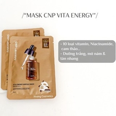 Mặt nạ giấy CNP Laboratory Vita Ampoule Mask 25ml - dưỡng trắng da chuyên sâu & giảm thâm 1 miếng lẻ