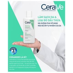 Sữa rửa mặt Cerave Foaming Cleanser xanh ngọc 88ml