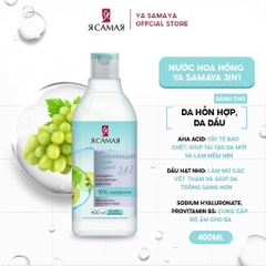 Nước hoa hồng Ya Samaya Toner tôi là nhất làm dịu da mặt Hyaluronic 400ml  3in1 chính hãng - daothinhuquynh