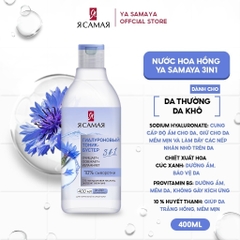Nước hoa hồng Ya Samaya Toner tôi là nhất làm dịu da mặt Hyaluronic 400ml  3in1 chính hãng - daothinhuquynh