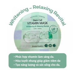 Mặt nạ Banobagi dưỡng da bổ sung Vitamin Vita Genic Jelly Mask Giấy Stemcell BANOBAGI dưỡng ẩm 30ml