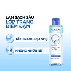 Nước Tẩy Trang Loreal 3-in-1 Micellar Water L'oreal Paris 400ml Xanh Đậm Sạch Sâu - Xanh Nhạt - Hồng Dưỡng Ẩm
