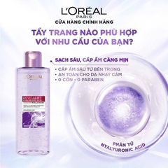 Nước Tẩy Trang Loreal 3-in-1 Micellar Water L'oreal Paris 400ml Xanh Đậm Sạch Sâu - Xanh Nhạt - Hồng Dưỡng Ẩm