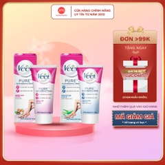 Kem tẩy lông Pháp Veet Silk and Fresh Pure xanh dương, hồng, xanh lá 25g- 50g- 100g (bản mới)