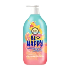 Sữa Tắm Cao Cấp Chiết Xuất Thiên Nhiên Happy Bath Natural Body Wash 900ml | Lúa Mạch | Nước Hoa | Cozy | Hoa Anh Đào