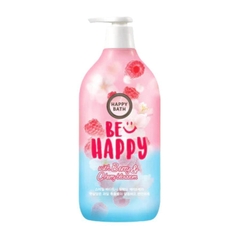 Sữa Tắm Cao Cấp Chiết Xuất Thiên Nhiên Happy Bath Natural Body Wash 900ml | Lúa Mạch | Nước Hoa | Cozy | Hoa Anh Đào