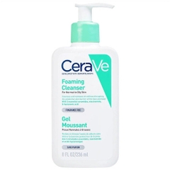 Sữa Rửa Mặt CeraVe Foaming Cleanser For Normal To Oily Skin Gel Moussant Dịu Nhẹ Cho Da 473ml