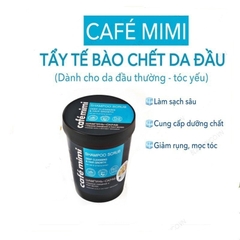 Tẩy Da Chết Da Đầu Cafe Mimi Shampoo Scrub 330g Sạch Gàu giảm ngứa | Phục Hồi Tóc Tóc Yếu Khô Xơ  - Chính Hãng - Nga