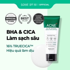 Sữa Rửa Mặt Some By Mi AHA-BHA-PHA 30 Days Miracle Acne Clear Foam Giảm Mụn Cho Da 30ml- 100ml