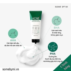Sữa Rửa Mặt Some By Mi AHA-BHA-PHA 30 Days Miracle Acne Clear Foam Giảm Mụn Cho Da 30ml- 100ml