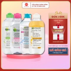 Nước Tẩy Trang GARNIER Micellar Water Skin Mizellen Reinigungs Wasser All in 1 Hồng -Vàng - Xanh 400ml