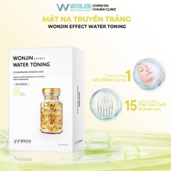 Hộp mặt nạ Wonjin Effect Essence Mask 10 miếng tặng sữa rửa mặt Vàng Toning - Đỏ Rejuvenation - Xanh Dương Hydro Rise - Xanh Lá Nourishing