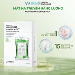 Hộp mặt nạ Wonjin Effect Essence Mask 10 miếng tặng sữa rửa mặt Vàng Toning - Đỏ Rejuvenation - Xanh Dương Hydro Rise - Xanh Lá Nourishing