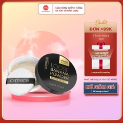 Phấn phủ dạng bột Catrice Loose Banana Powder cố định lớp trang điểm và che khuyết điểm 5g